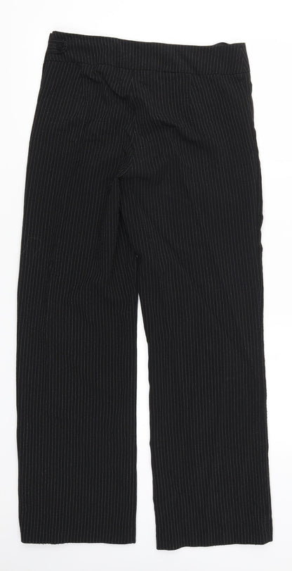 Preworn Womens Black Striped  Trousers  Size 30 in L29 in