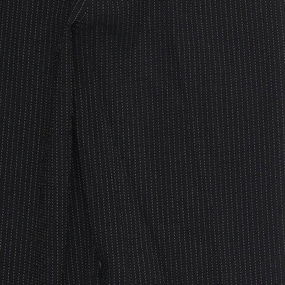 Preworn Womens Black Striped  Trousers  Size 30 in L29 in