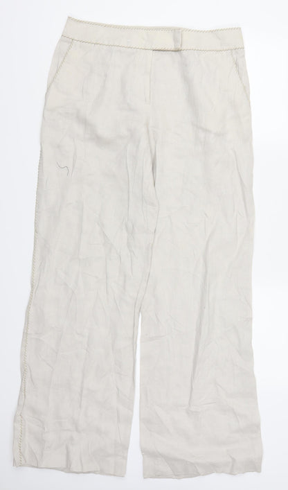 Per Una Womens Beige   Trousers  Size 14 L31 in