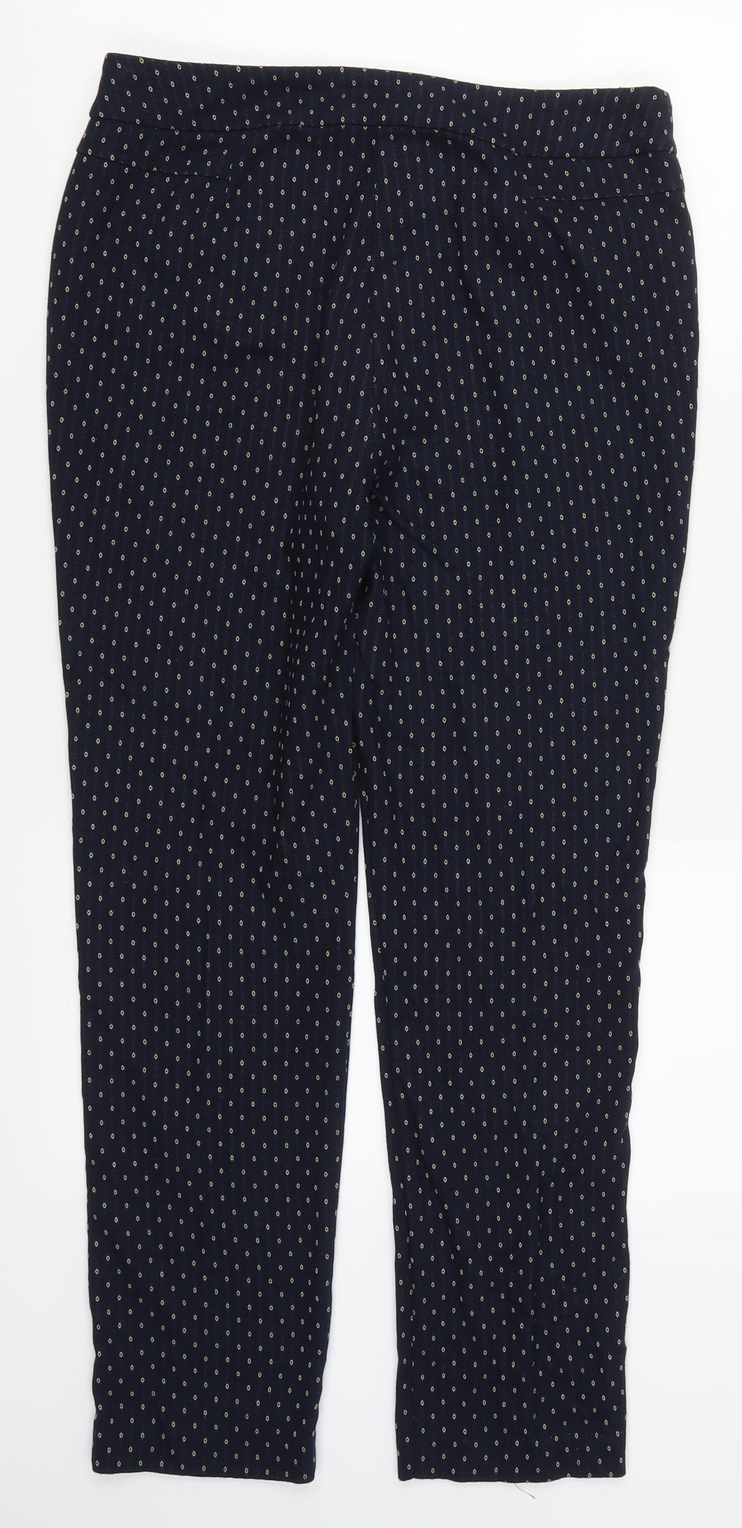 Womens UK Size 10 Bonmarché Regular Fit  Blue Trousers
