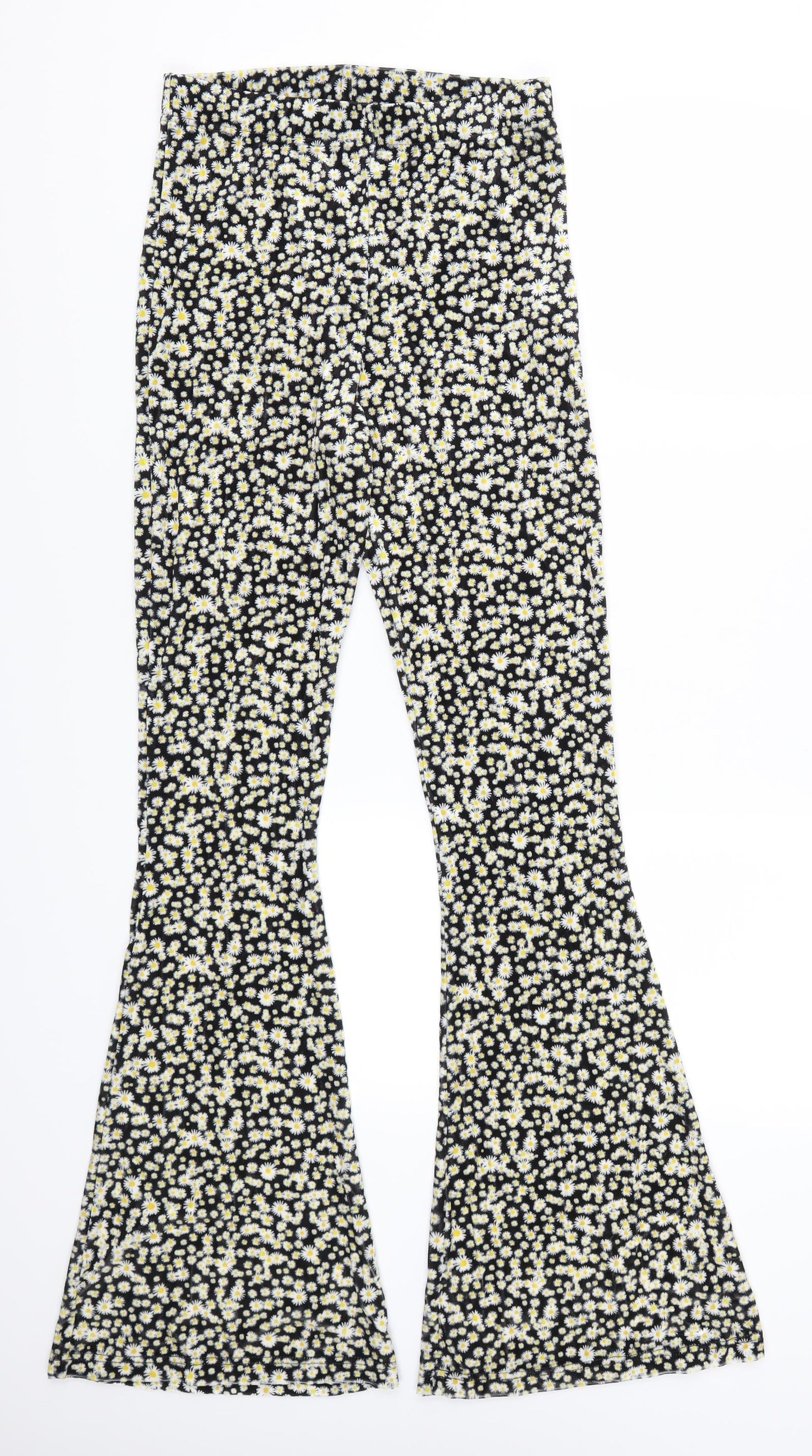 SSS Sample Womens Yellow Floral  Trousers  Size 26 in L30 in - Daisy Print