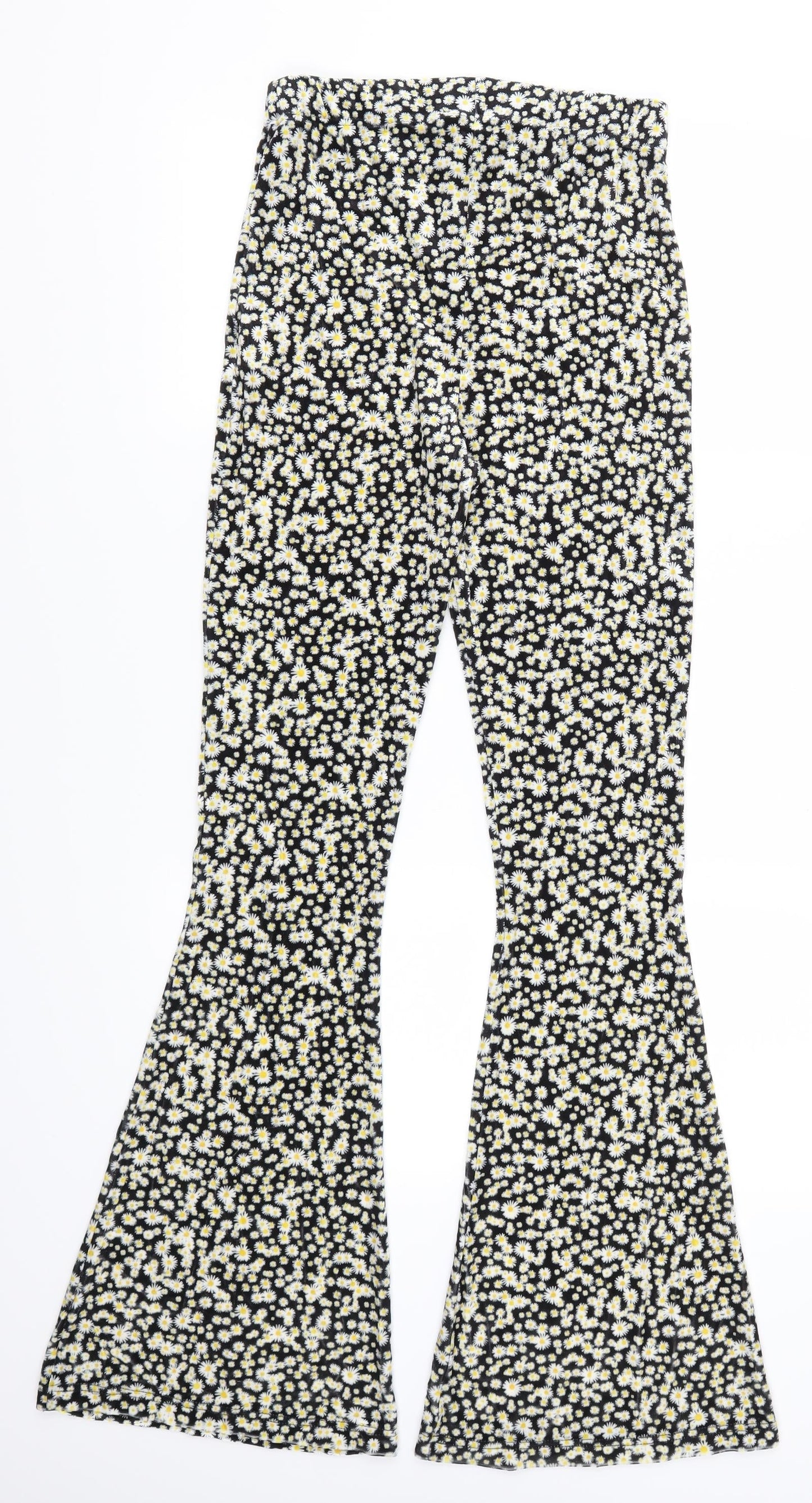 SSS Sample Womens Yellow Floral  Trousers  Size 26 in L30 in - Daisy Print