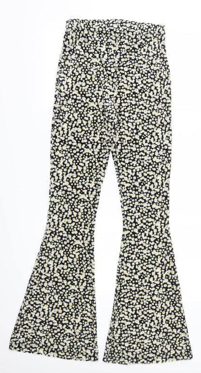 SSS Sample Womens Yellow Floral  Trousers  Size 26 in L30 in - Daisy Print