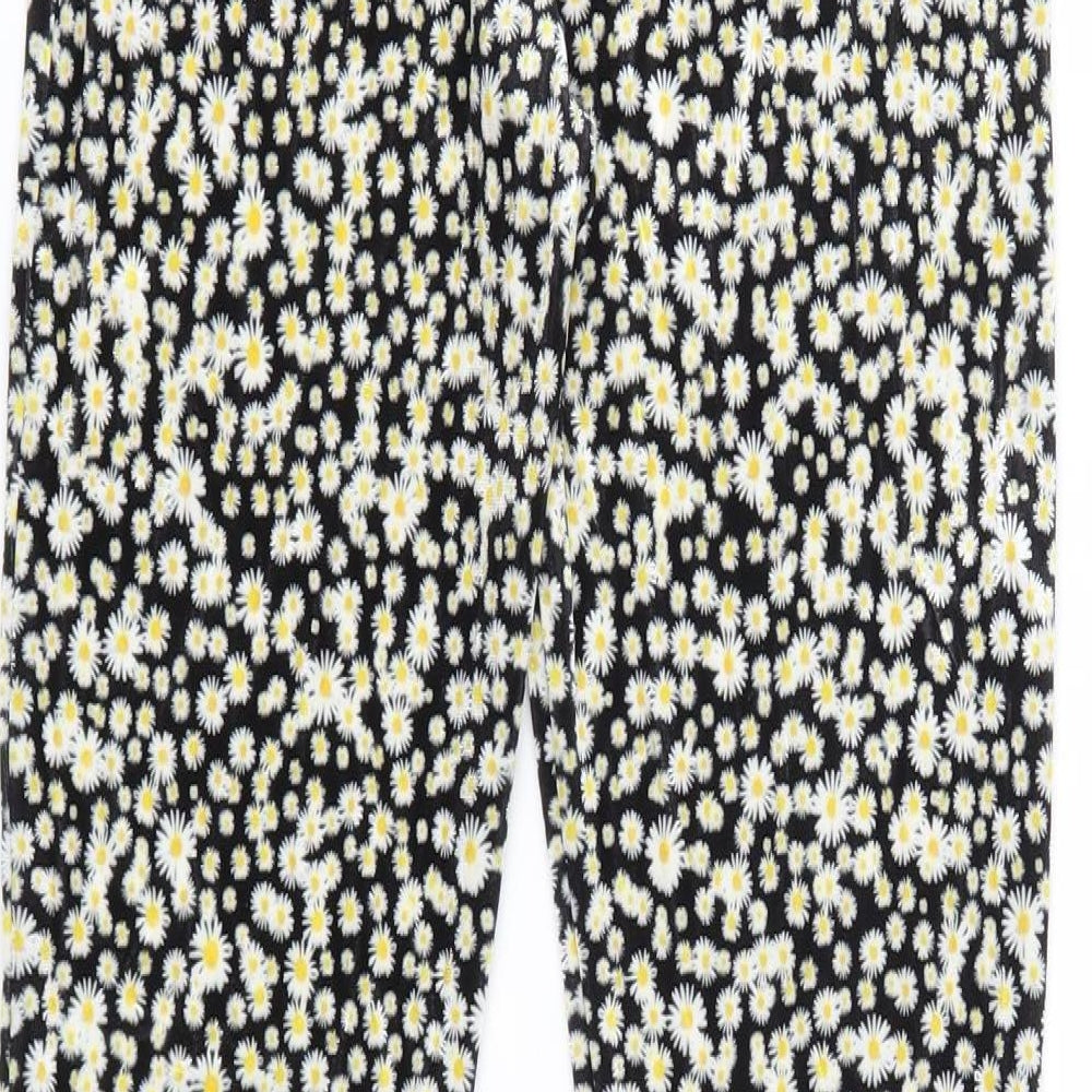 SSS Sample Womens Yellow Floral  Trousers  Size 26 in L30 in - Daisy Print