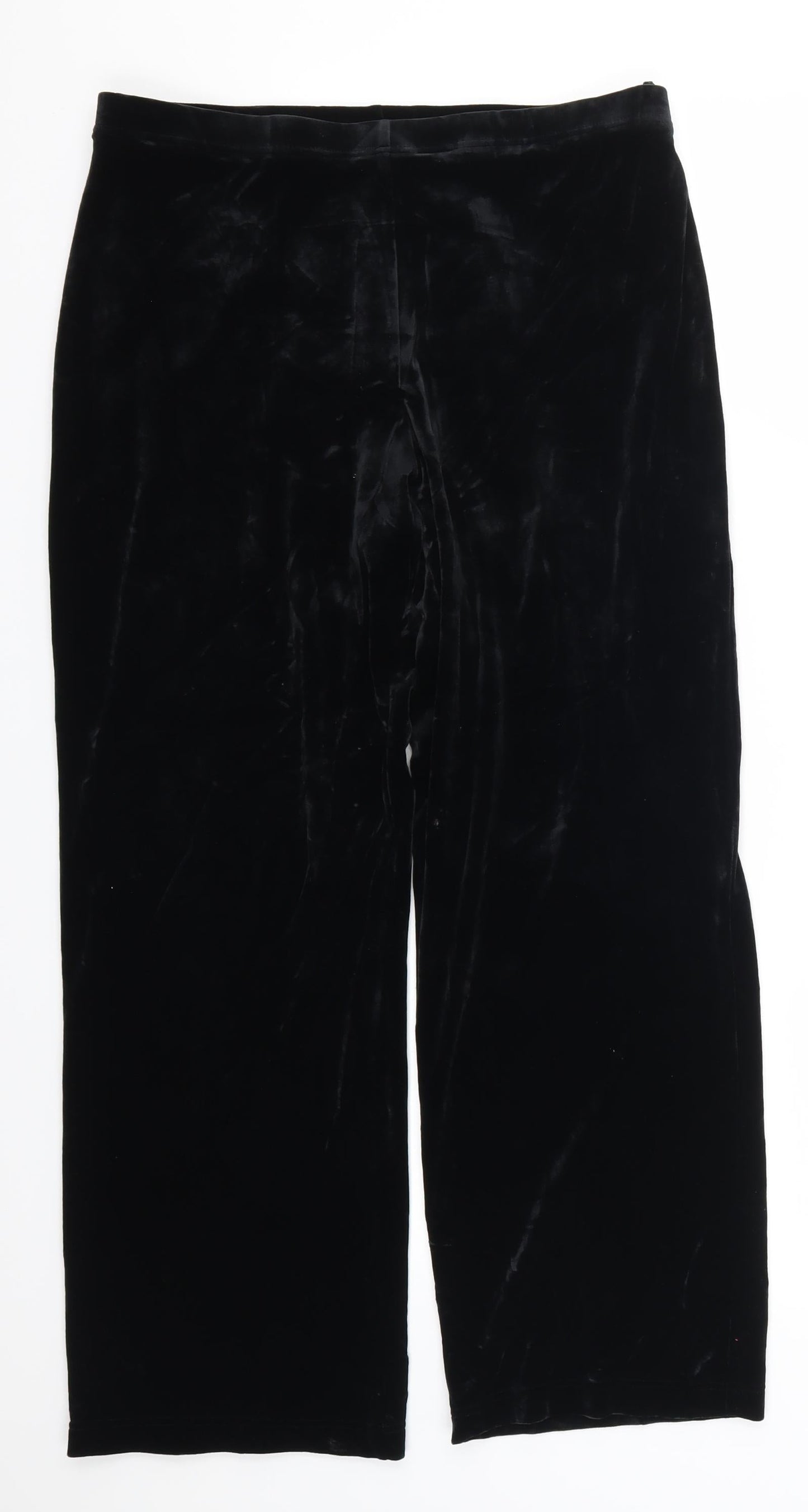 Womens UK Size 16 Marks and Spencer Regular Fit  Black Trousers