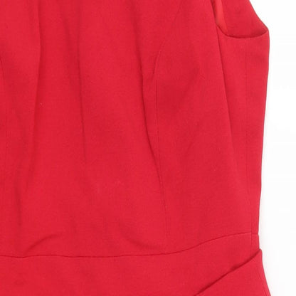 Papaya Womens Red   Pencil Dress  Size 14