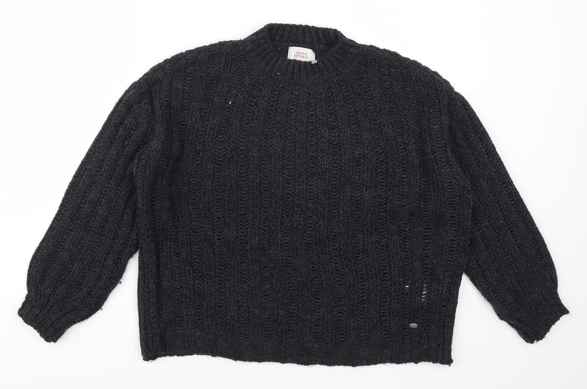 Pacific Republic Womens Grey   Pullover Jumper Size XS
