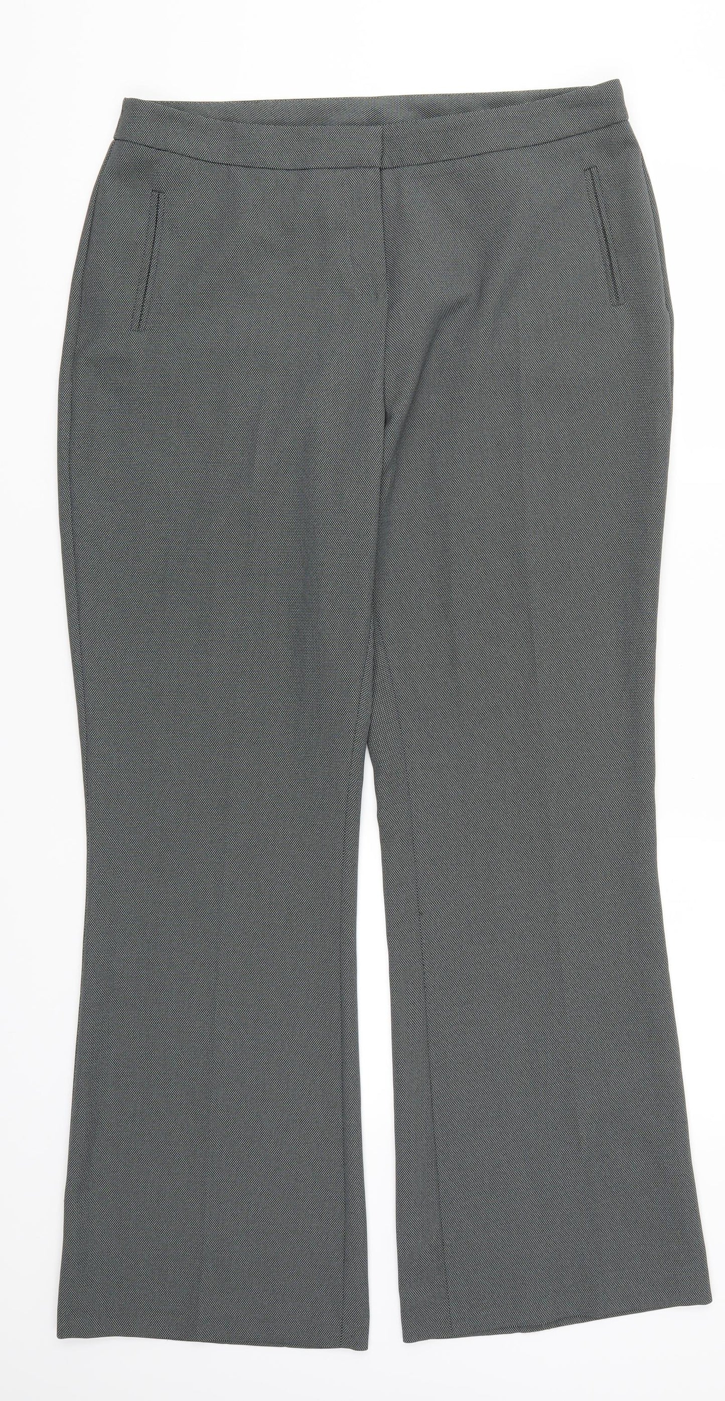 Womens UK Size 14 BHS Regular Fit  Grey Trousers