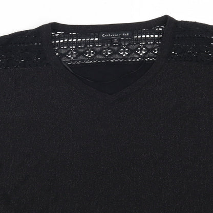 F&F Womens Black   Pullover Jumper Size 6