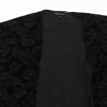 New Look Womens Black Floral  Jacket  Size 10