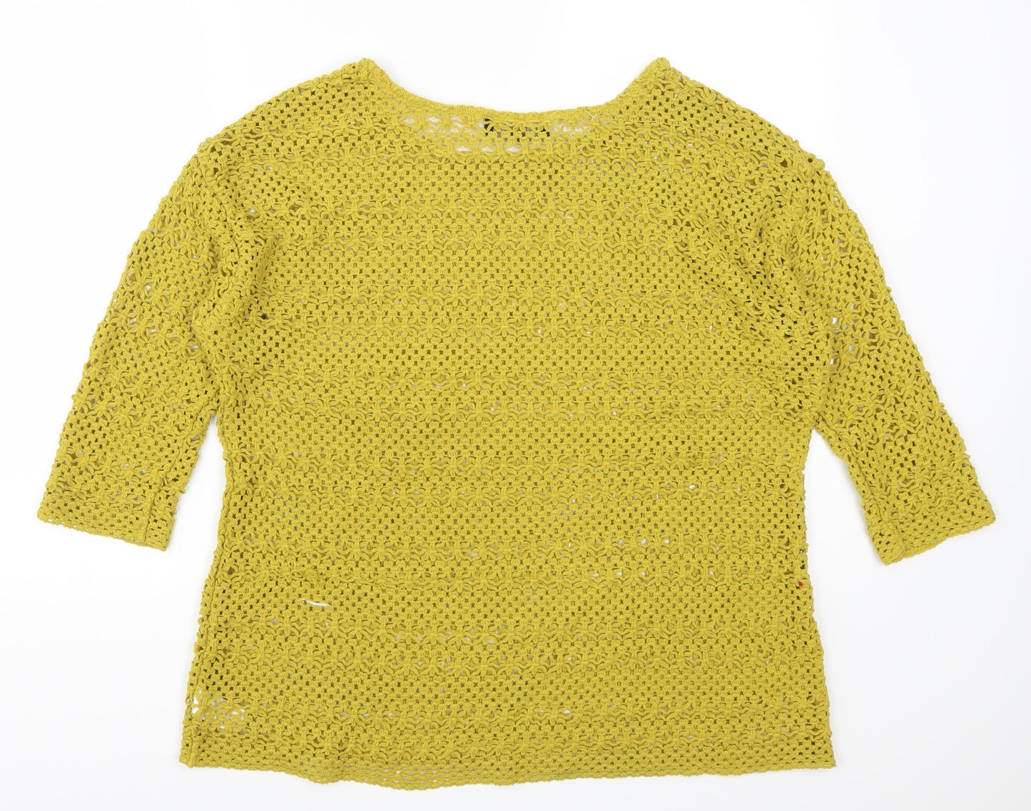 NEXT Womens Yellow   Pullover Jumper Size 20