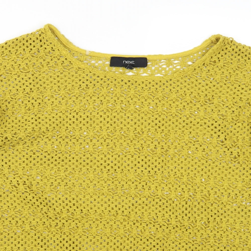 NEXT Womens Yellow   Pullover Jumper Size 20