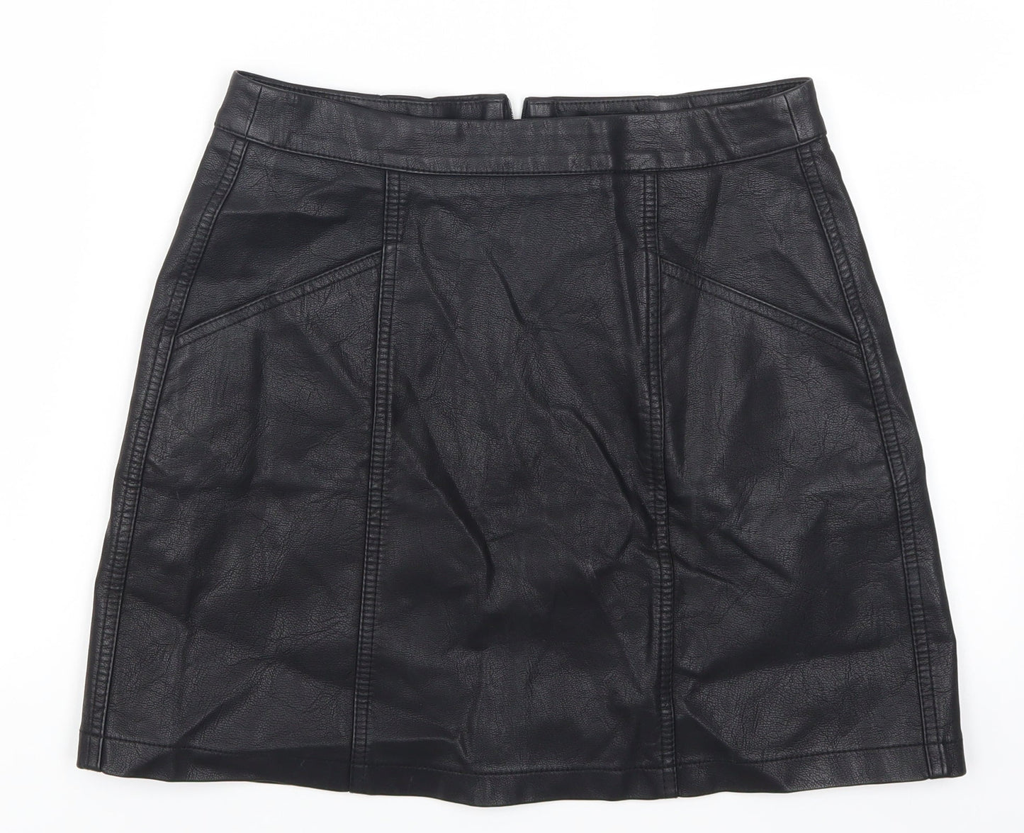 New Look Womens Black   A-Line Skirt Size 8