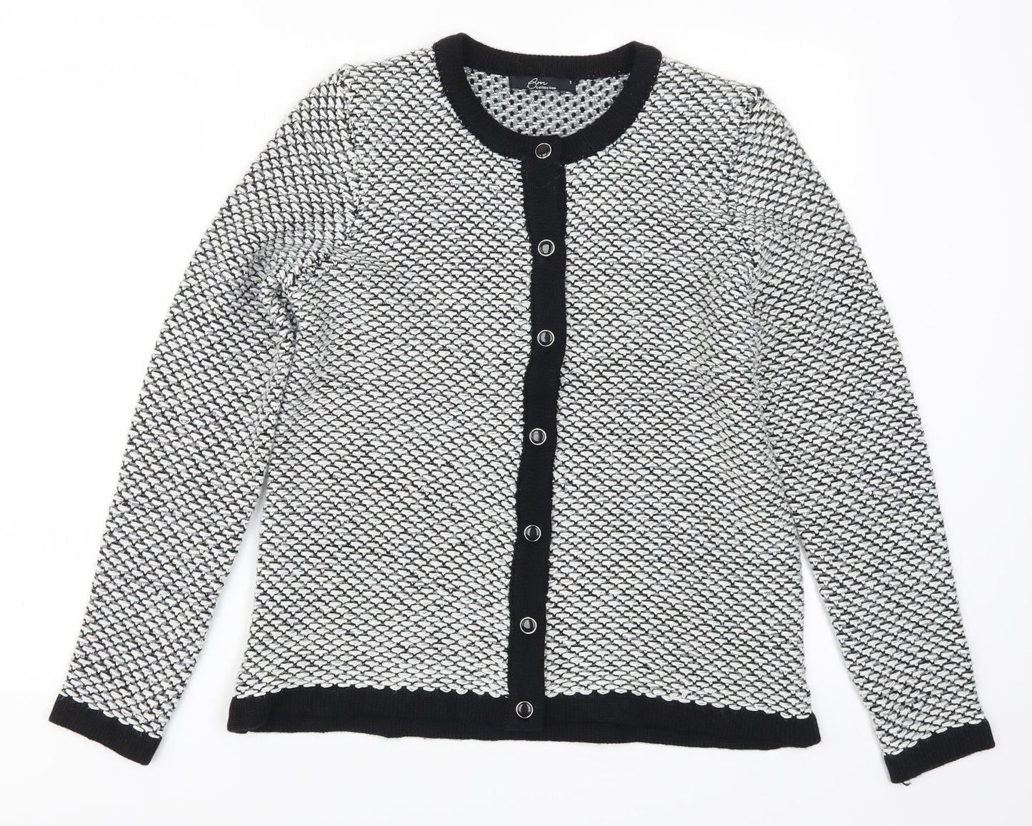 Bonmarché Womens Grey   Cardigan Jumper Size S
