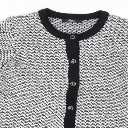 Bonmarché Womens Grey   Cardigan Jumper Size S