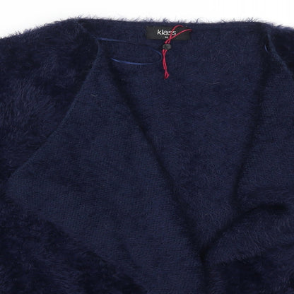 Klass Womens Blue   Cardigan Jumper Size XL