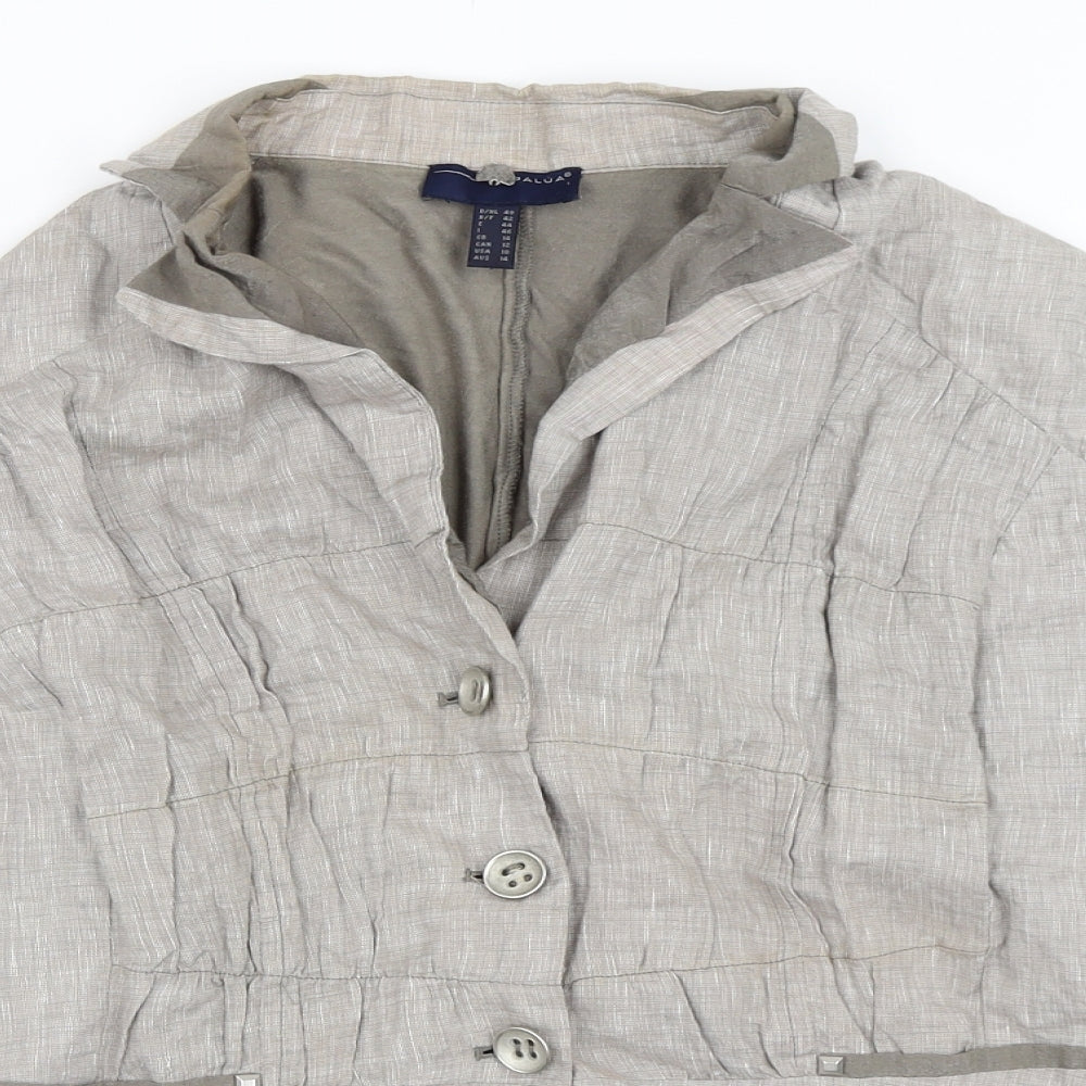 Kapalua Womens Beige   Jacket Blazer Size 14