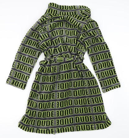 Tilt Boys Green Solid   Robe Size 10 Years  - dude