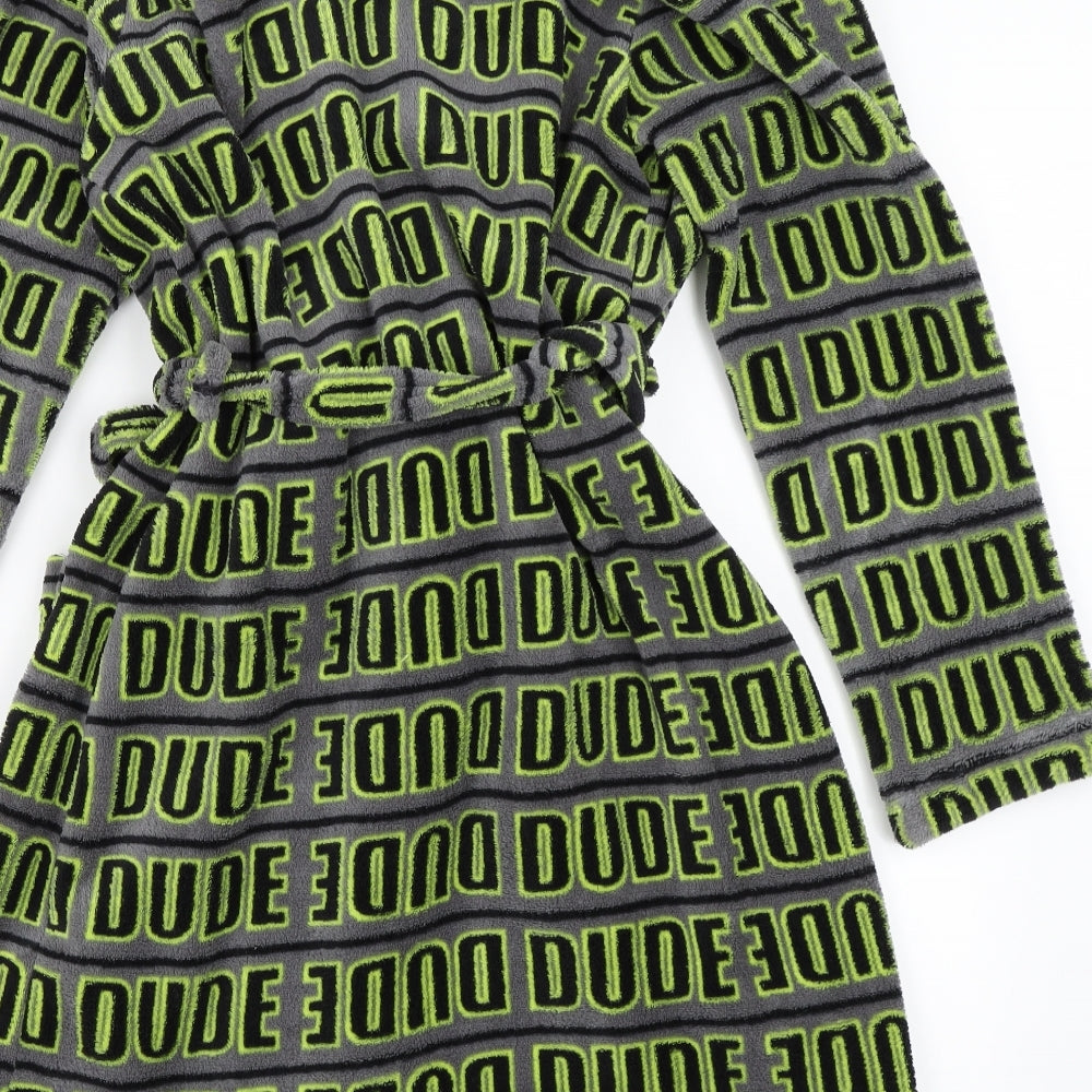 Tilt Boys Green Solid   Robe Size 10 Years  - dude