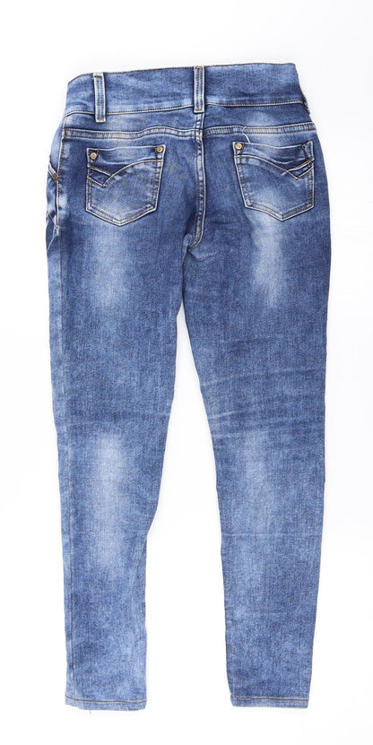 Sevda Womens Blue  Denim Skinny Jeans Size 10 L27 in
