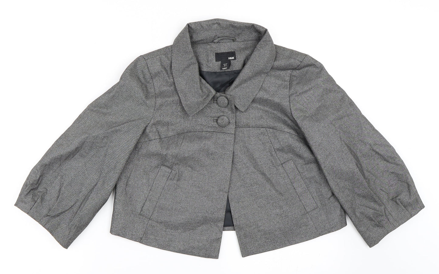 Womens UK Size 38 H&M Grey Jacket