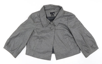 Womens UK Size 38 H&M Grey Jacket