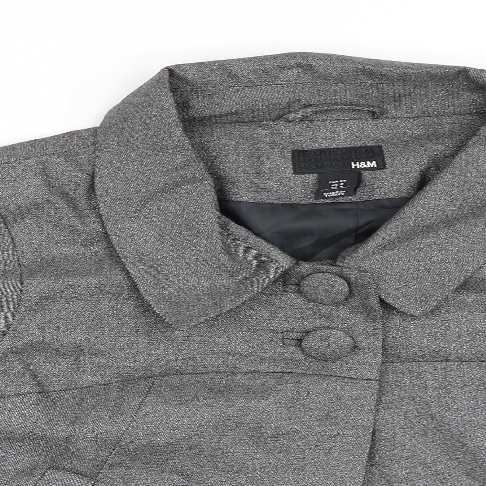 Womens UK Size 38 H&M Grey Jacket