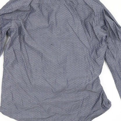 River Island Mens Blue    Button-Up Size 16.5