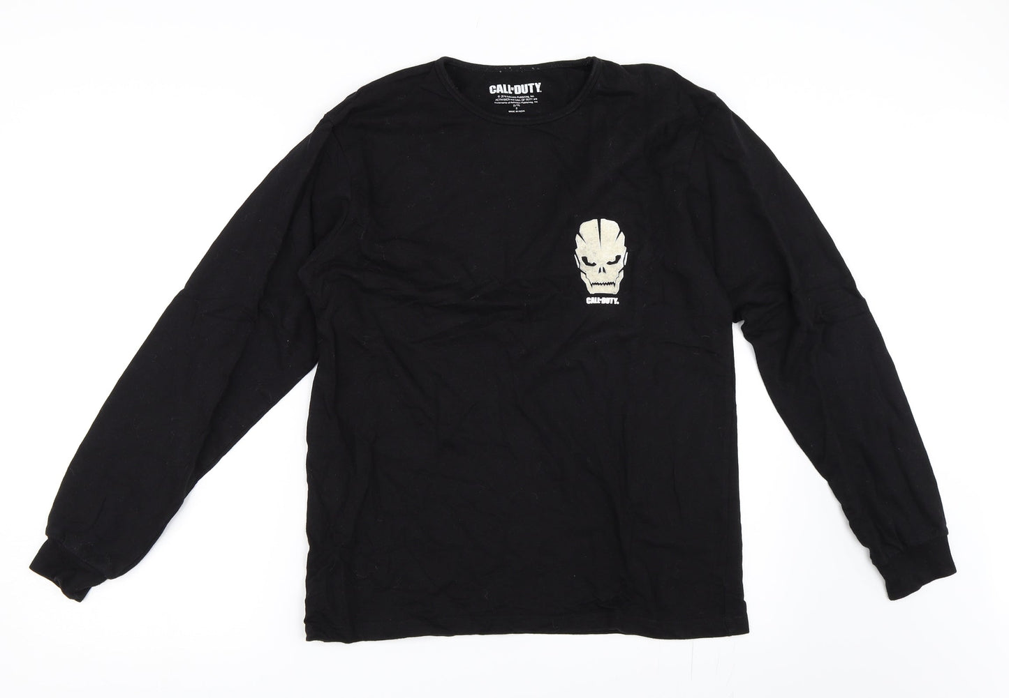 Primark Mens Black    T-Shirt Size S  - call of duty COD