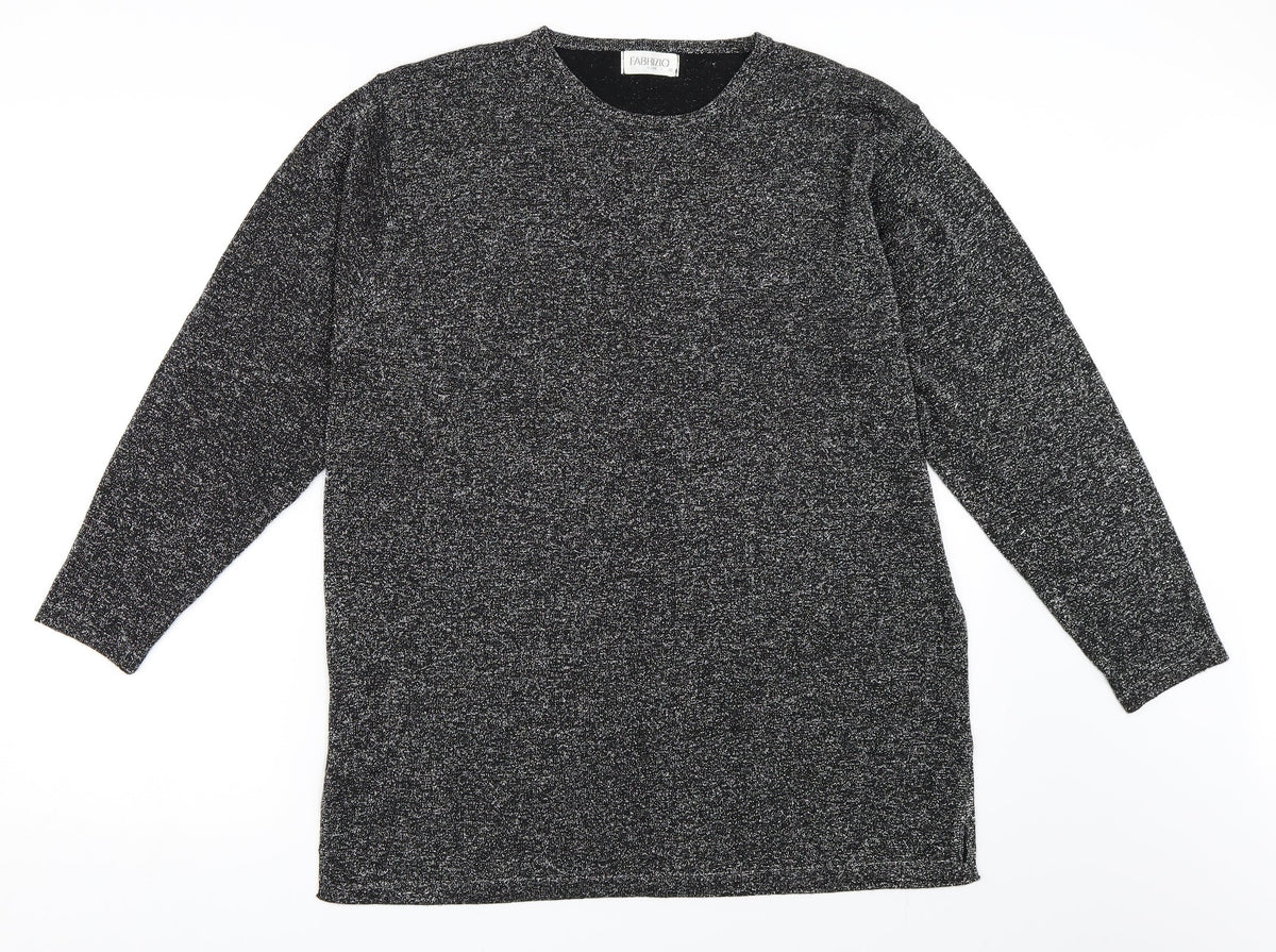 Fabrizo Womens Grey   Pullover Jumper Size M
