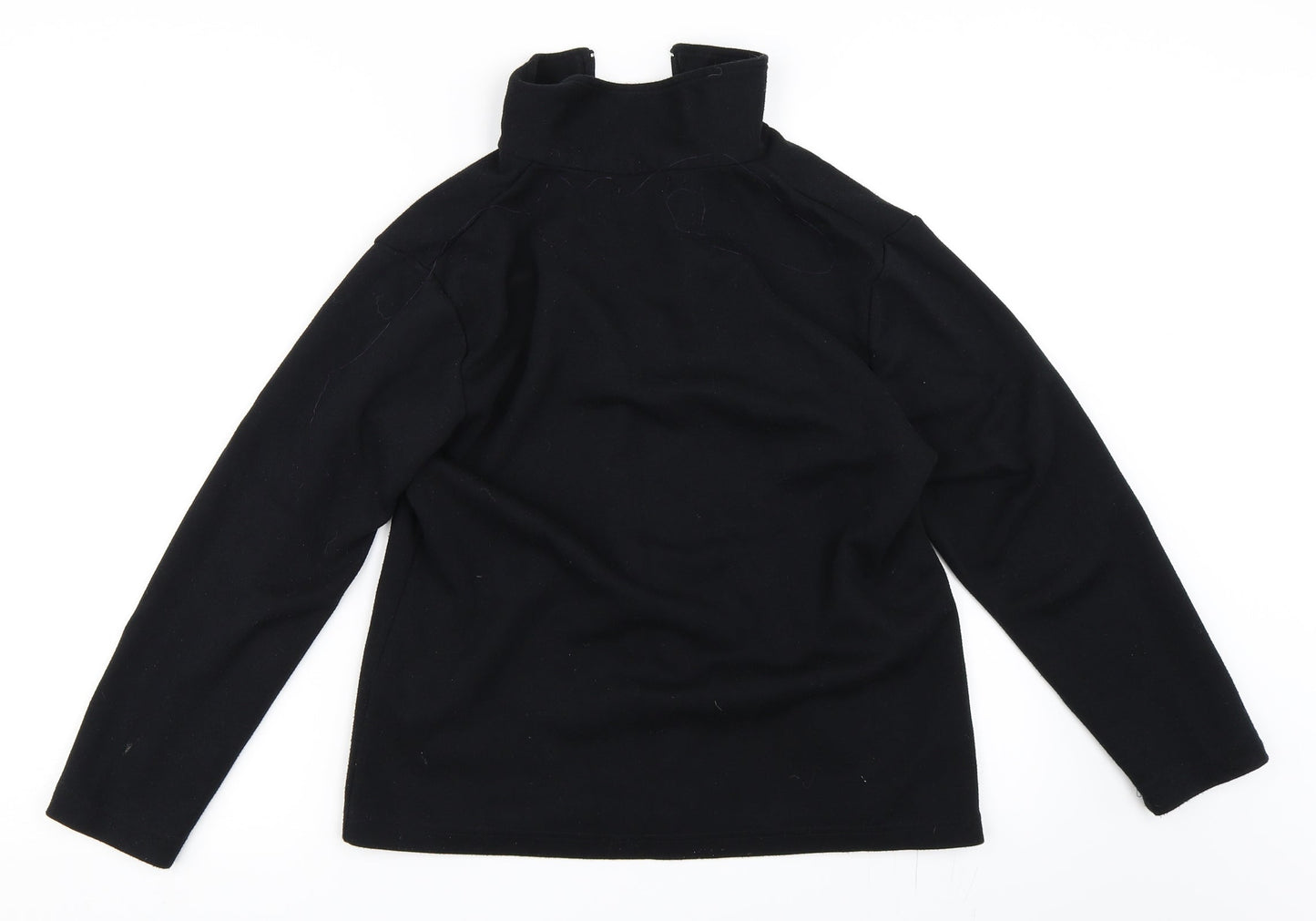 Fabrizo Womens Black   Full Zip Sweatshirt Size S