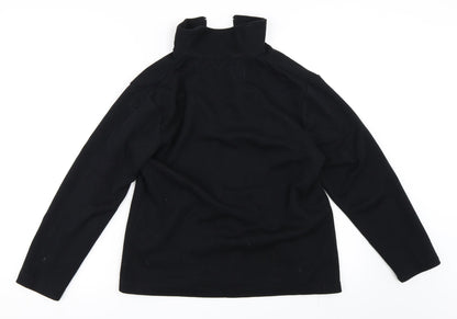 Fabrizo Womens Black   Full Zip Sweatshirt Size S