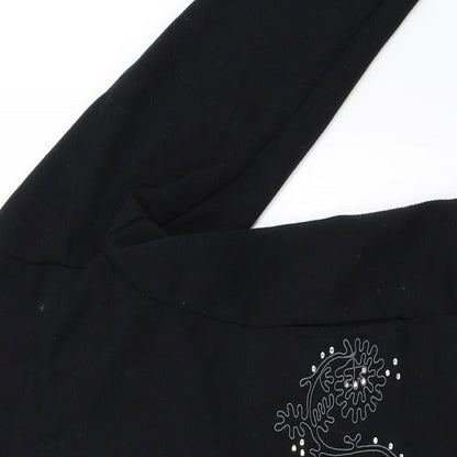 Fabrizo Womens Black   Full Zip Sweatshirt Size S