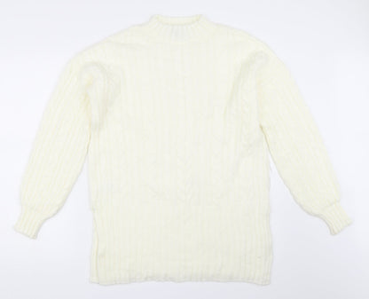 Next Womens Ivory   Tunic Jumper Size M