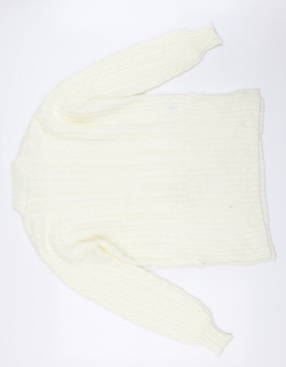 Next Womens Ivory   Tunic Jumper Size M