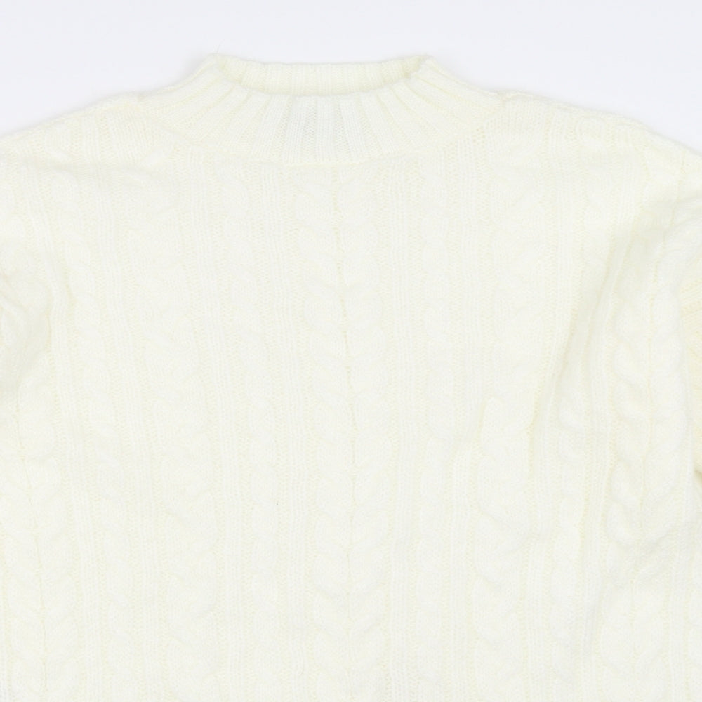 Next Womens Ivory   Tunic Jumper Size M