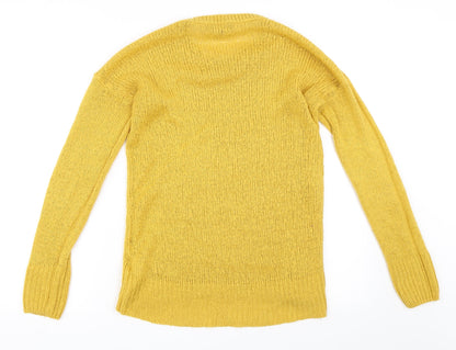 New Look Womens Yellow   Pullover Jumper Size M