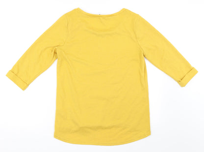 New Look Womens Yellow   Pullover Jumper Size 10
