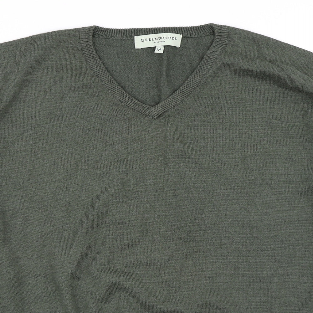 Greenwoods Mens Green   Pullover Jumper Size M