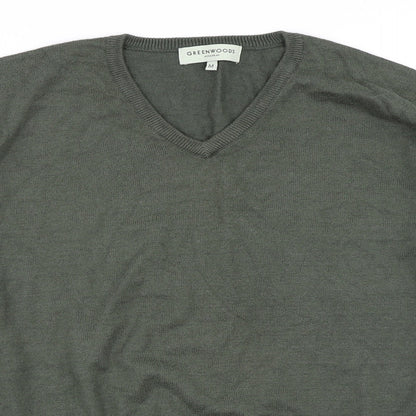 Greenwoods Mens Green   Pullover Jumper Size M