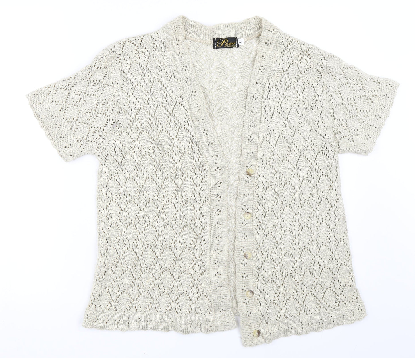 Pyari Womens Beige   Cardigan Jumper Size L