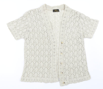 Pyari Womens Beige   Cardigan Jumper Size L