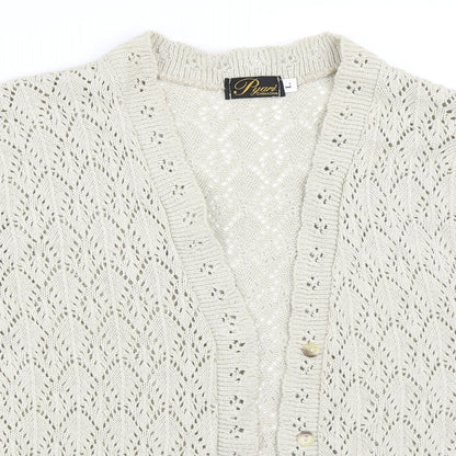 Pyari Womens Beige   Cardigan Jumper Size L