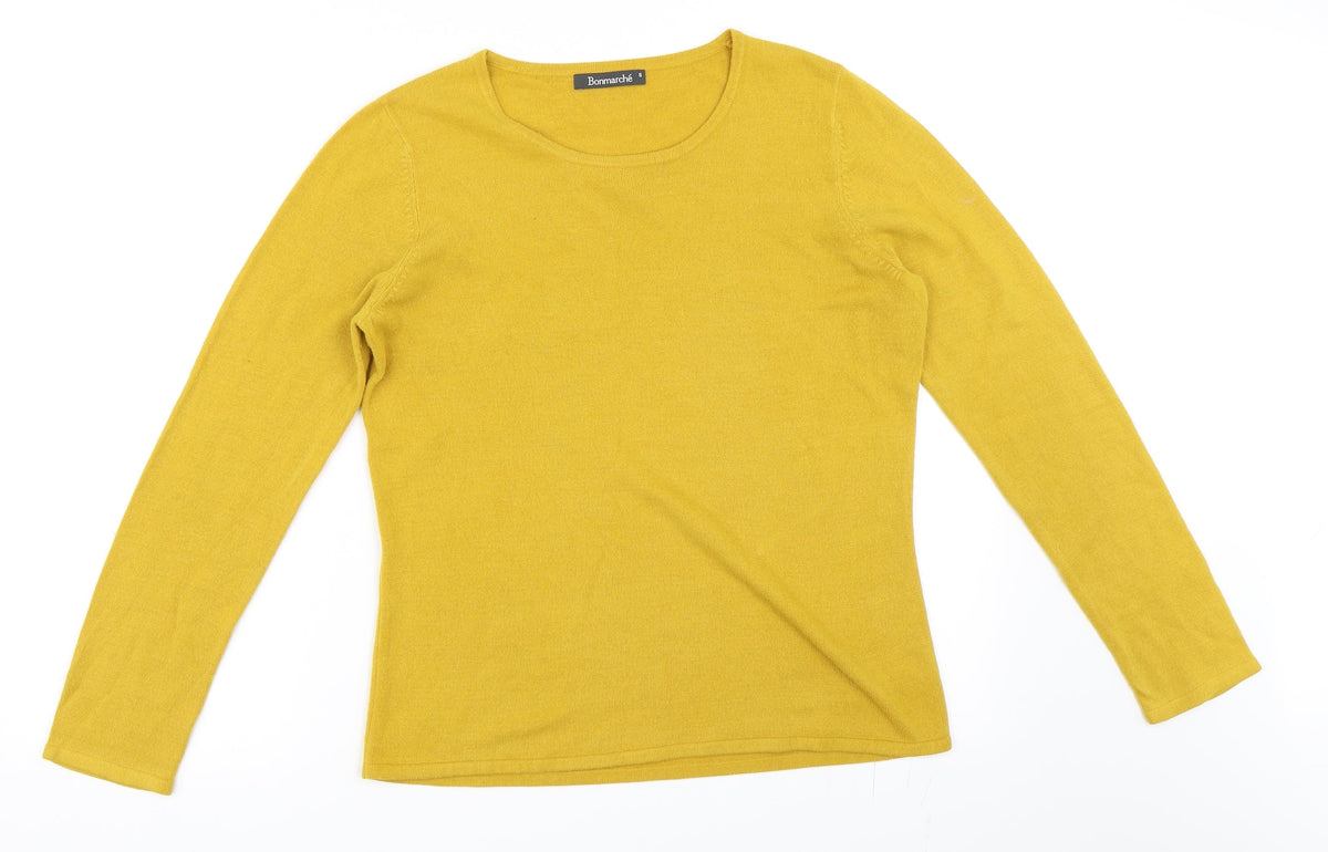 Bonmarché Womens Yellow Pullover Jumper Size S