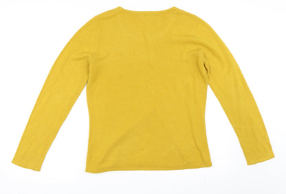 Bonmarché Womens Yellow Pullover Jumper Size S