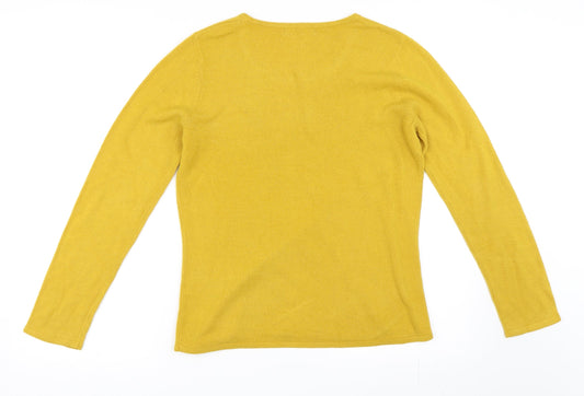 Bonmarché Womens Yellow   Pullover Jumper Size S