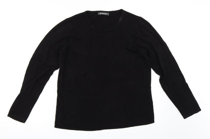 Bonmarché Womens Black Pullover Jumper Size M