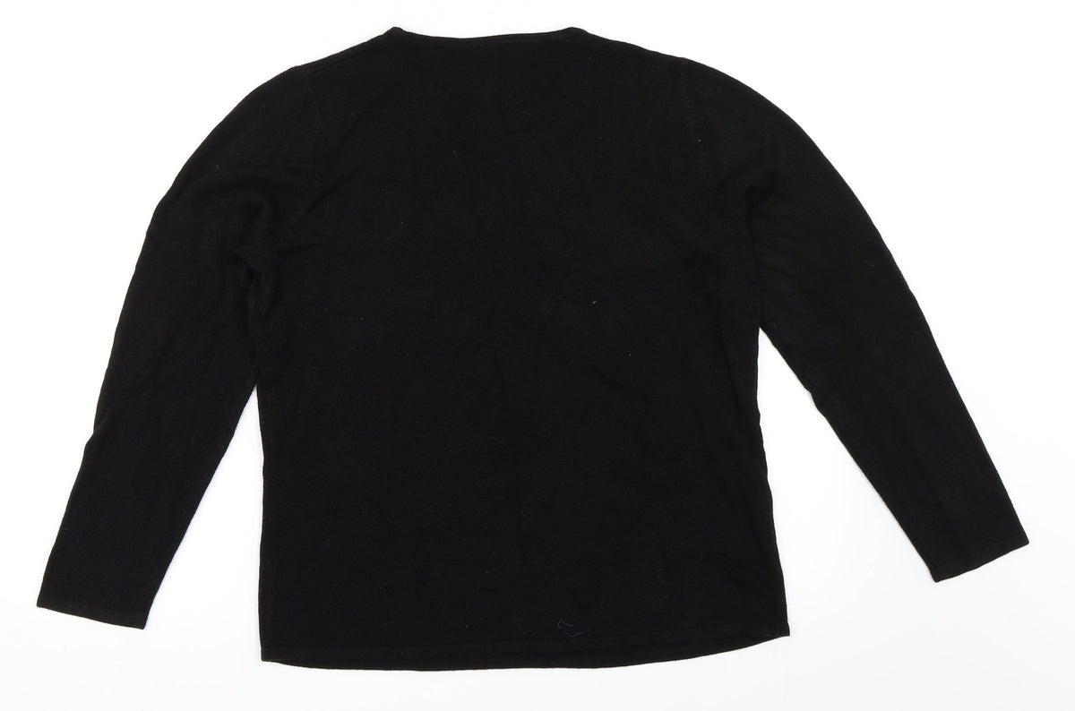 Bonmarché Womens Black Pullover Jumper Size M