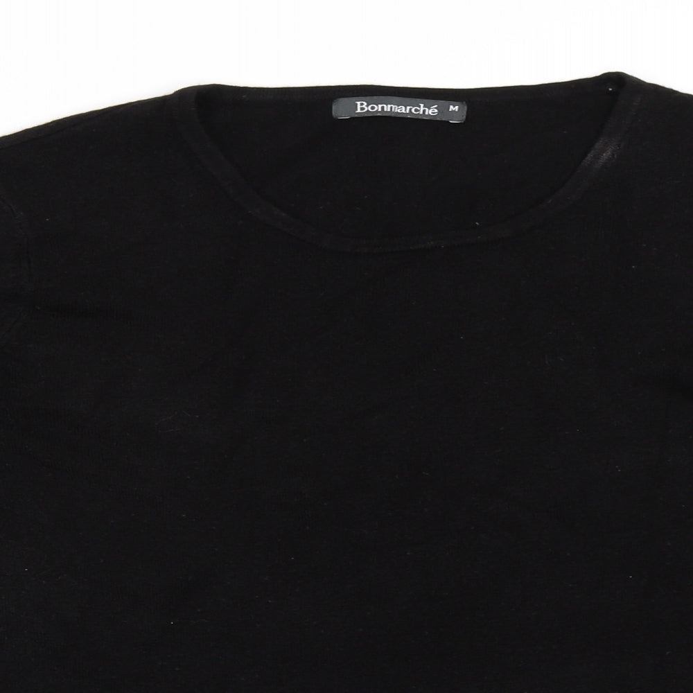 Bonmarché Womens Black Pullover Jumper Size M