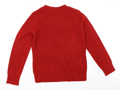 M&Co Womens Red   Pullover Jumper Size XL